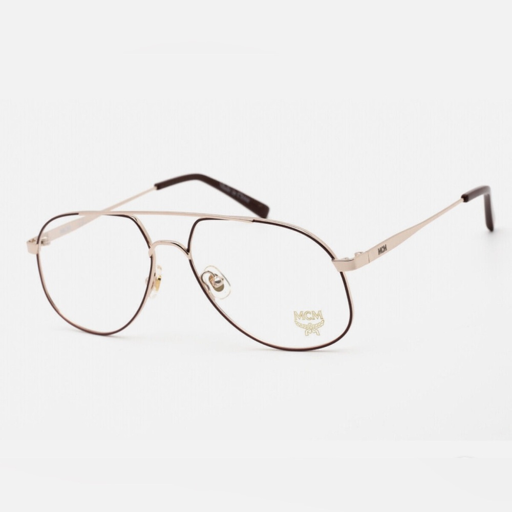 MCM Metallic Gold Frame Glasses